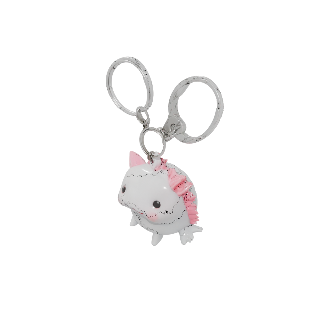 Marble Tiny Axolotl Charm