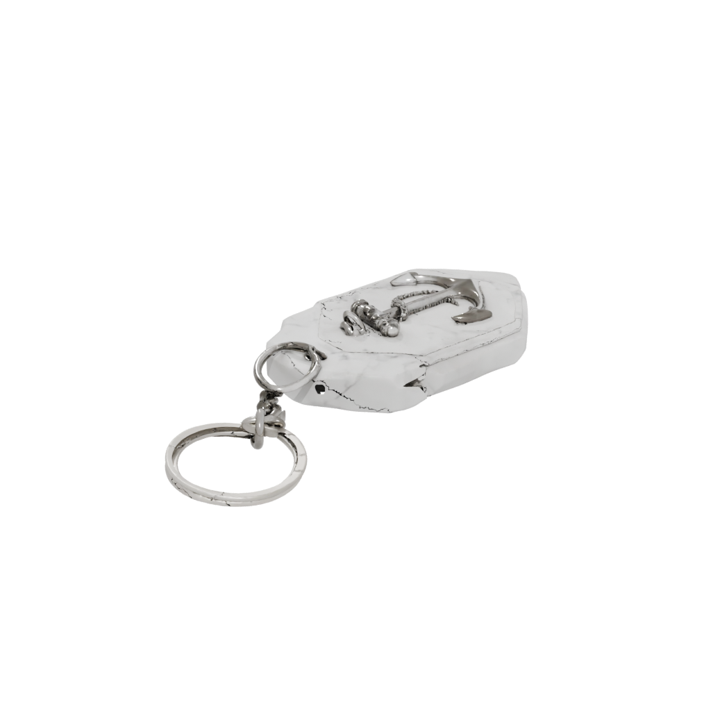 Marble Layered Anchor Charm