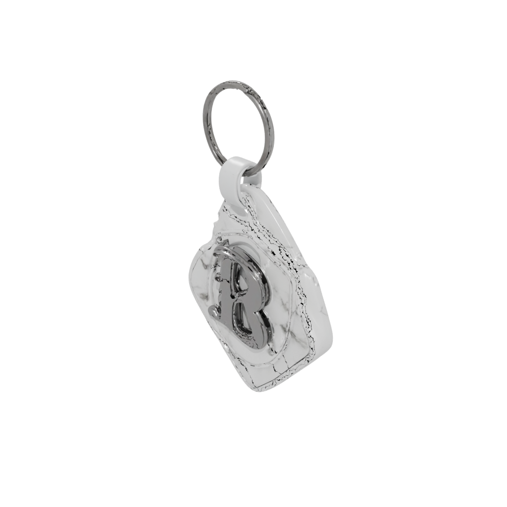 Marble Layered Monogram Initial B