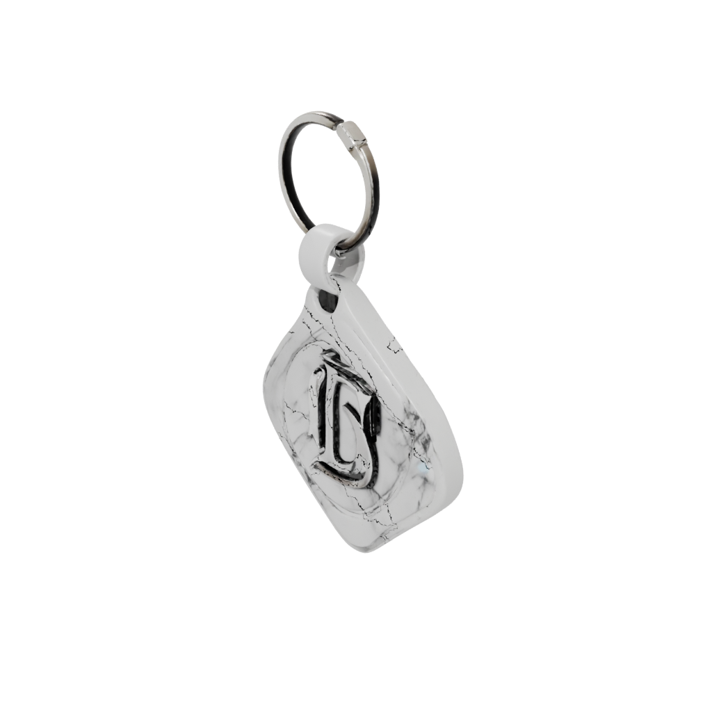 Marble Layered Monogram Initial D