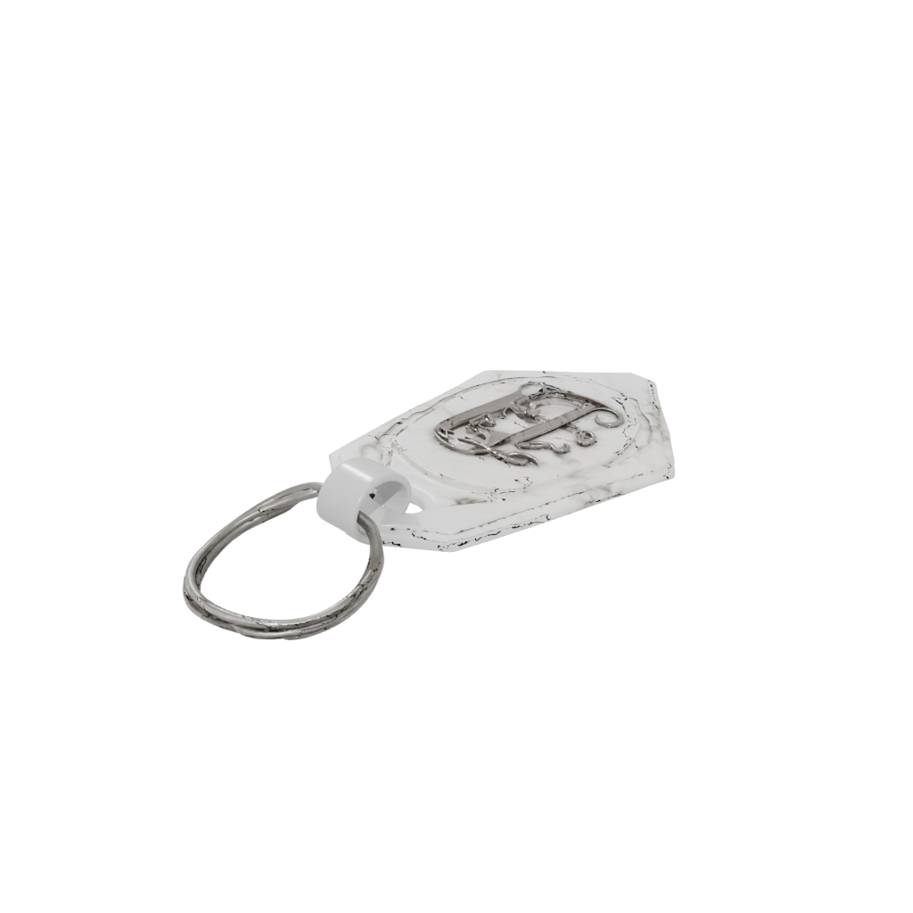 Marble Layered Monogram Initial F