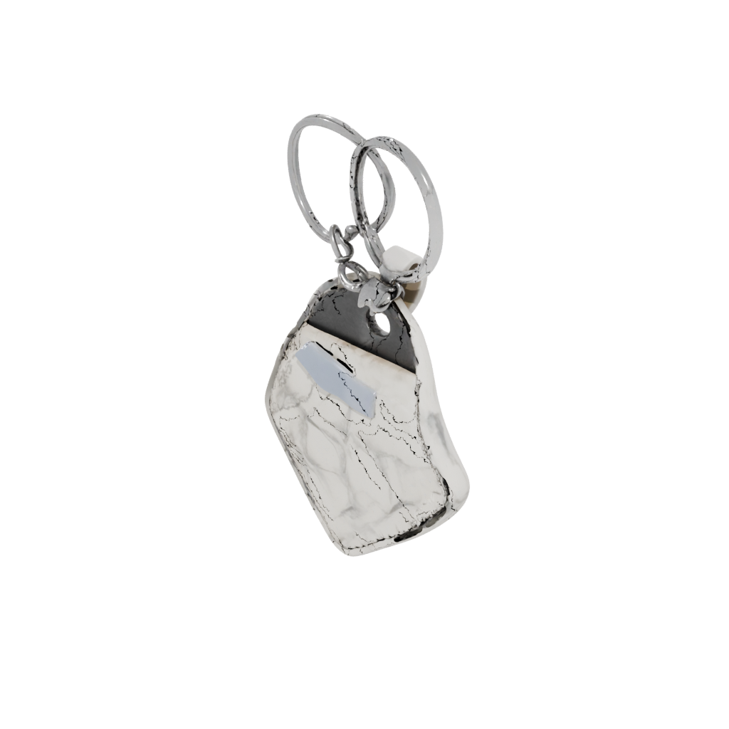 Marble Layered Monogram Initial M