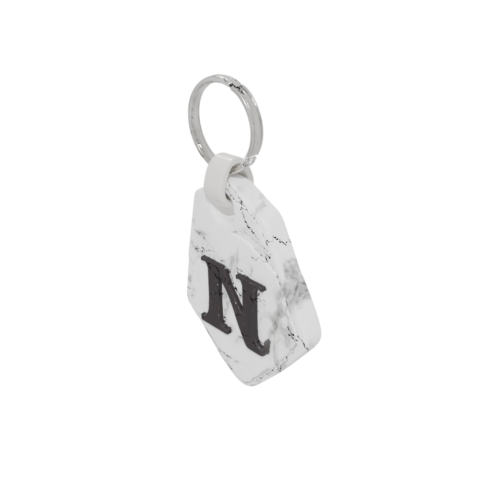 Marble Layered Monogram Initial N