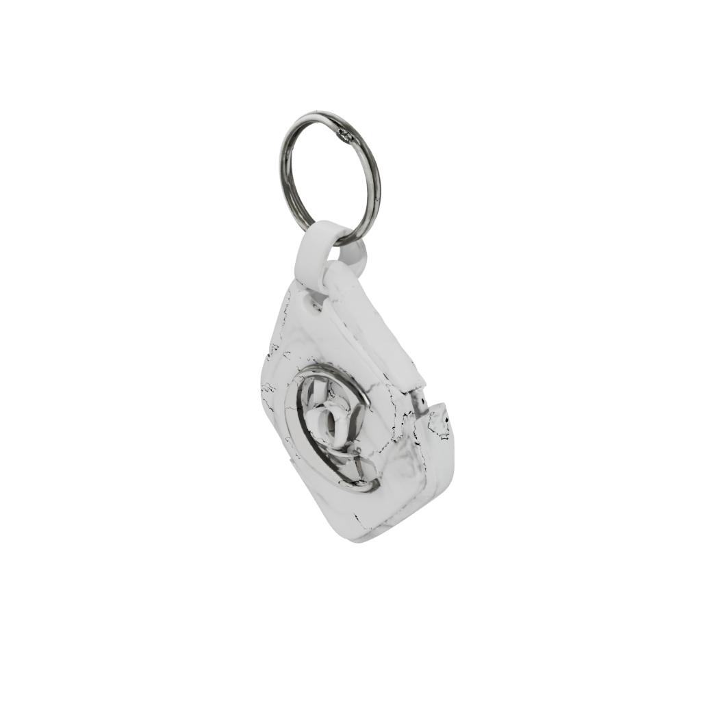 Marble Layered Monogram Initial Q