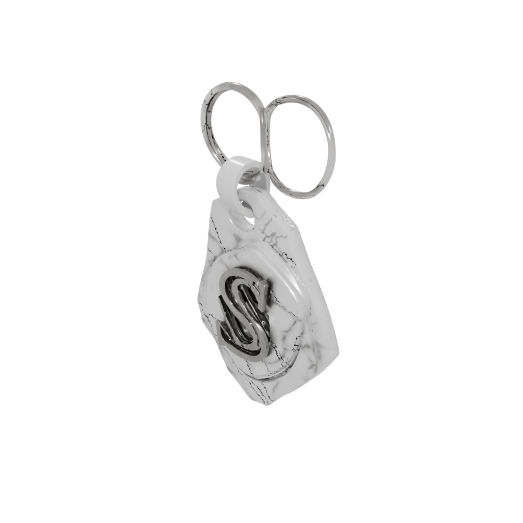 Marble Layered Monogram Initial S