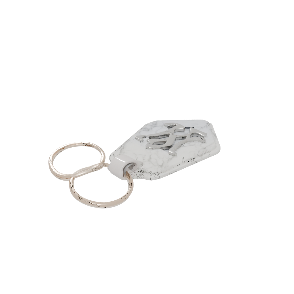 Marble Layered Monogram Initial Y