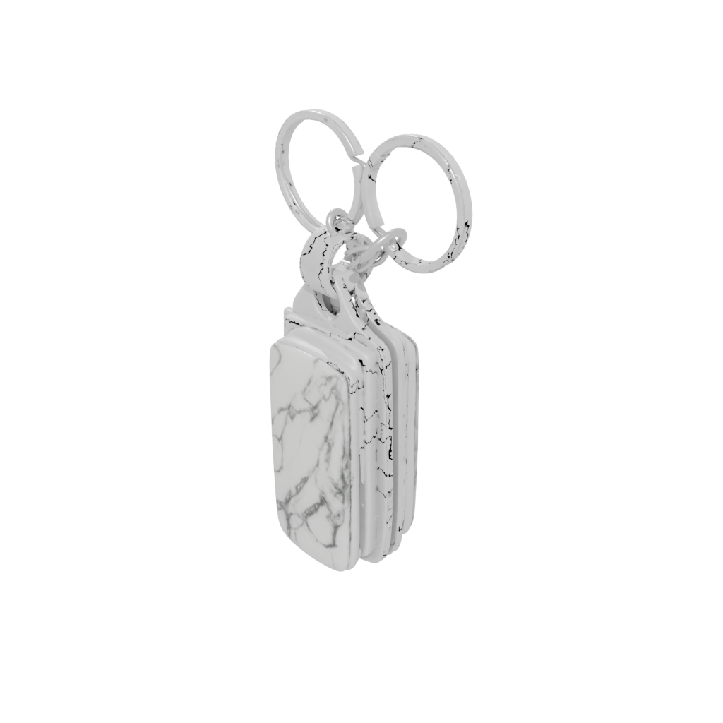 Marble Layered Whistle Keyfob