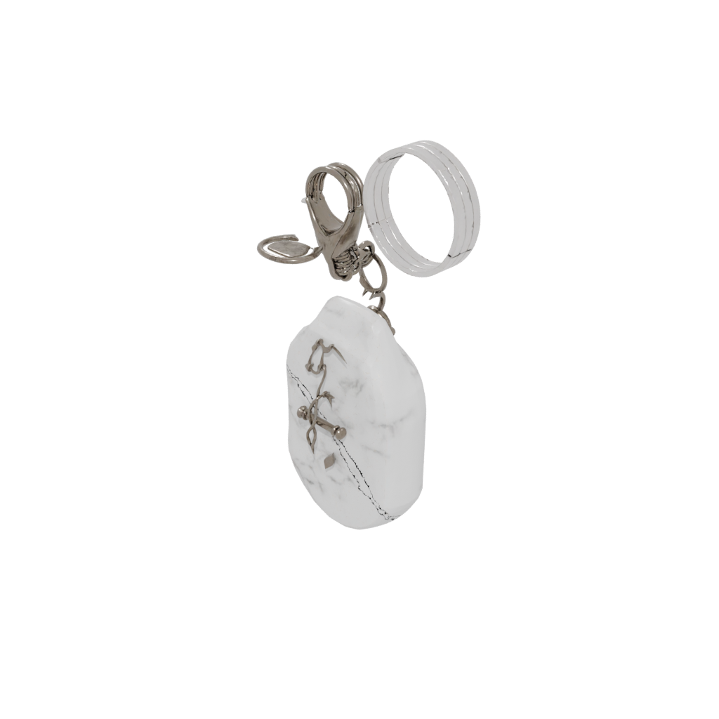 Marble Outline Anchor Charm