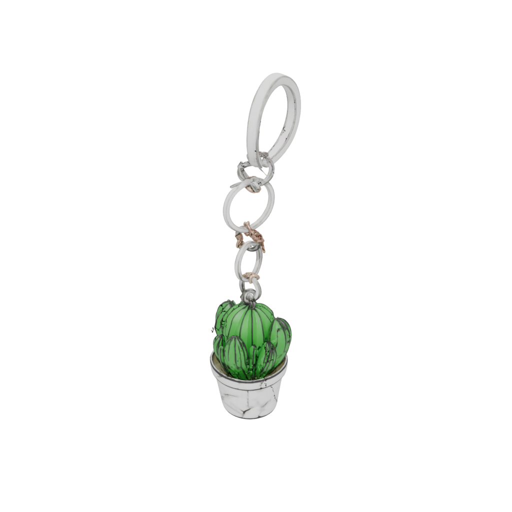 Marble Outline Mini Cactus Charm