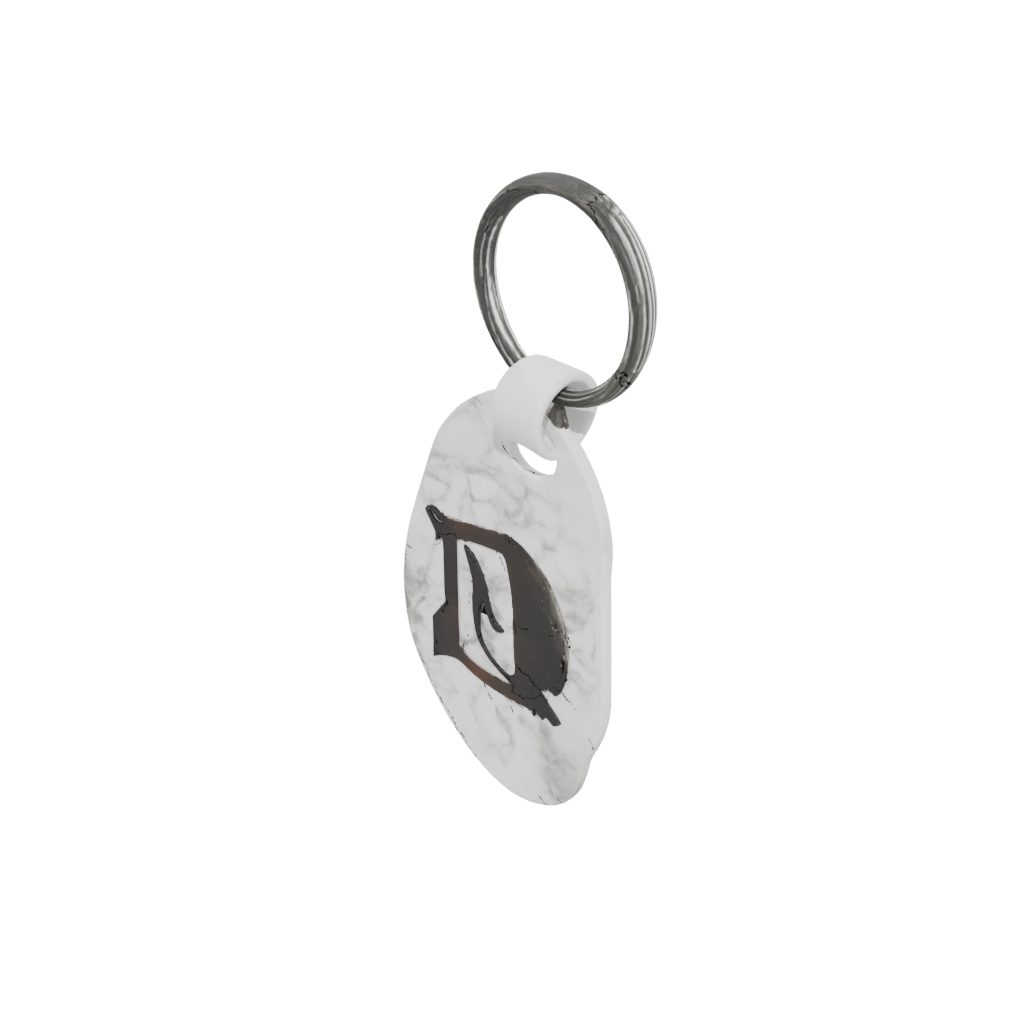 Marble Outline Monogram Initial E