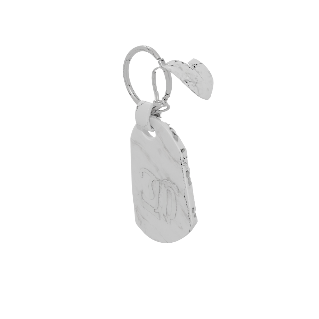 Marble Outline Monogram Initial J