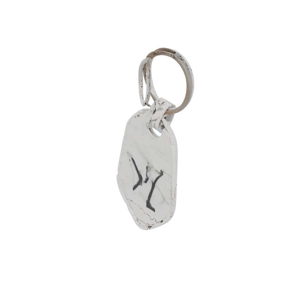 Marble Outline Monogram Initial Y