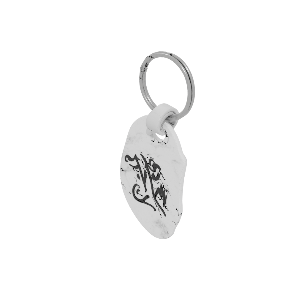 Marble Outline Monogram Initial Z