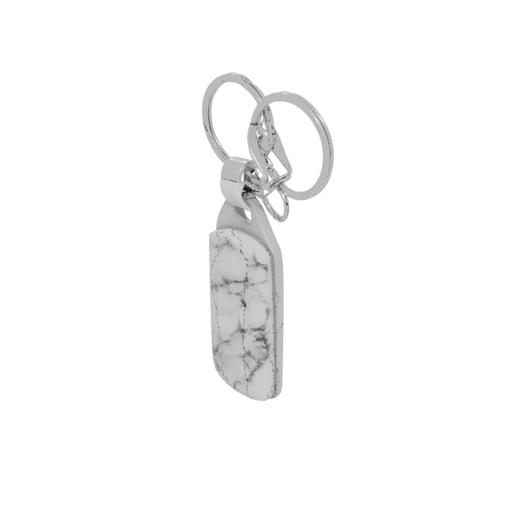 Marble Outline Whistle Keyfob