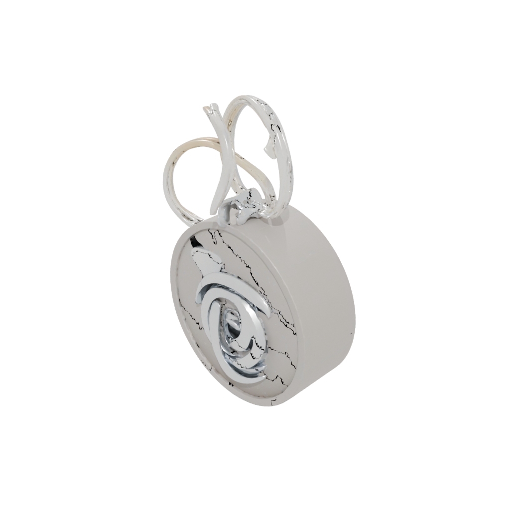 Mini 3D Monogram Initial P