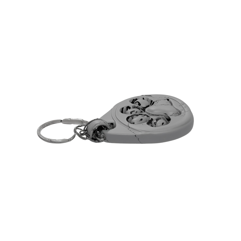Mini 3D Paw Print Charm