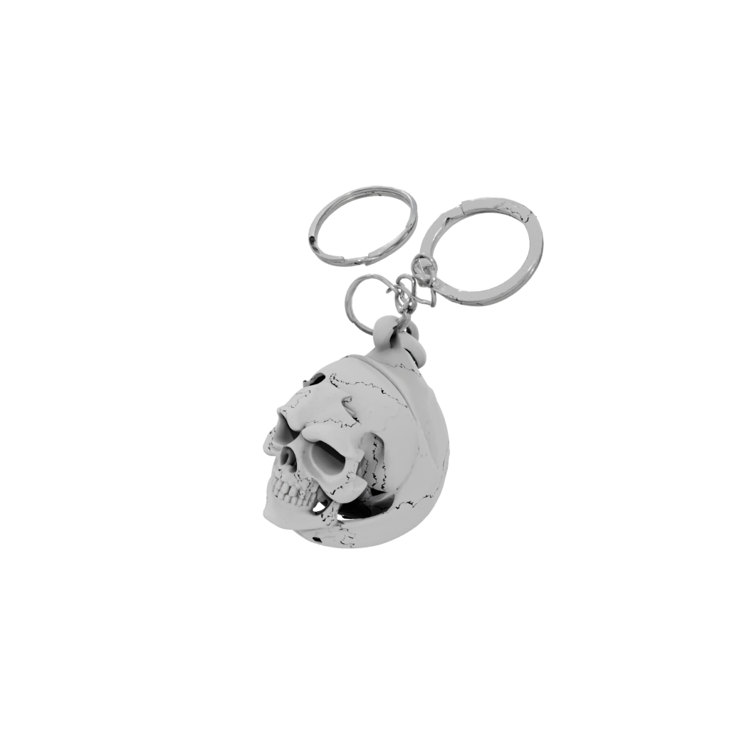 Mini 3D Skull Charm