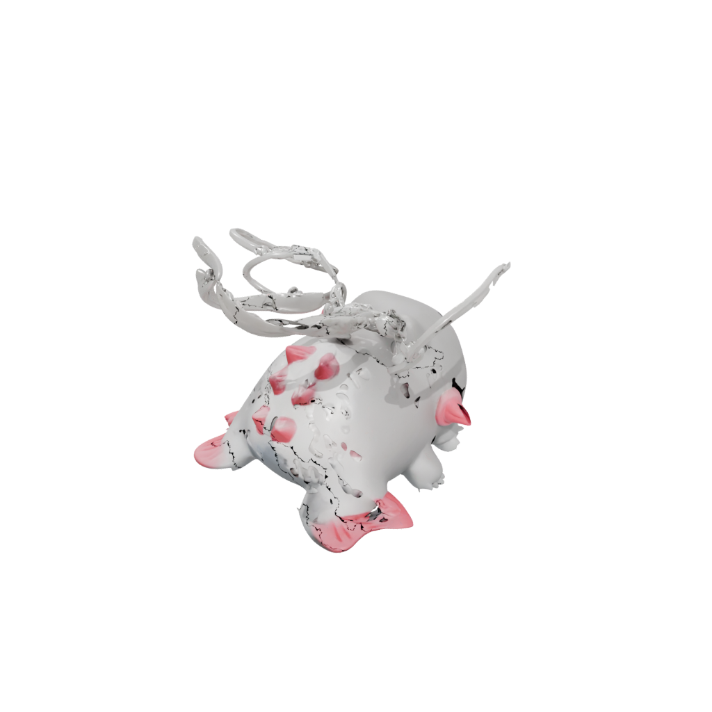 Mini 3D Tiny Axolotl Charm