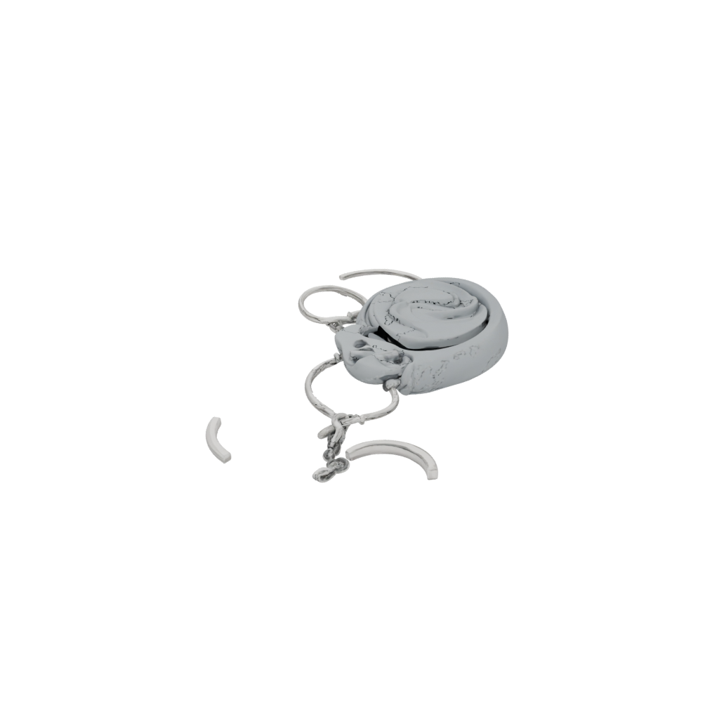 Mini 3D Wave Charm
