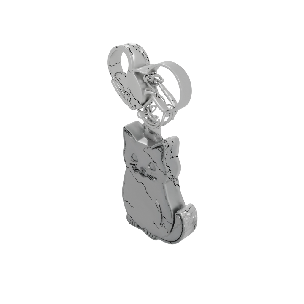 Mini Cat Silhouette Charm