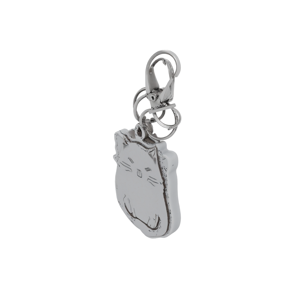 Mini Layered Cat Silhouette Charm