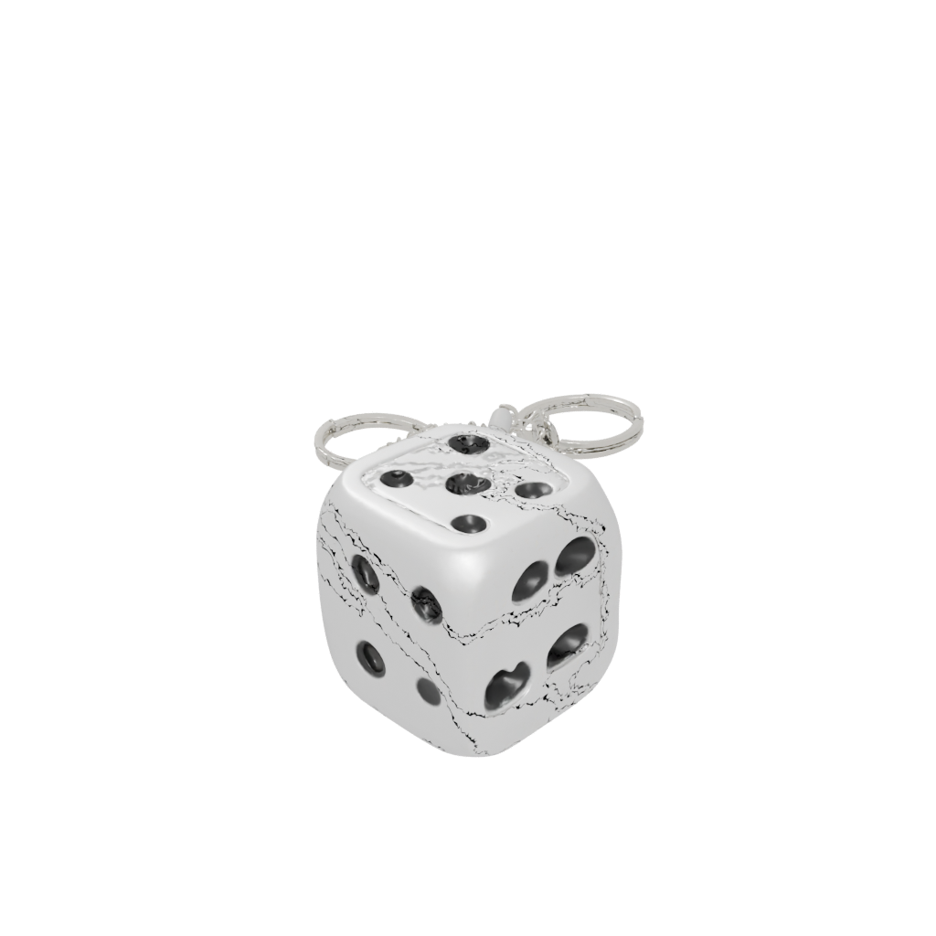 Mini Layered Dice Holder Keychain