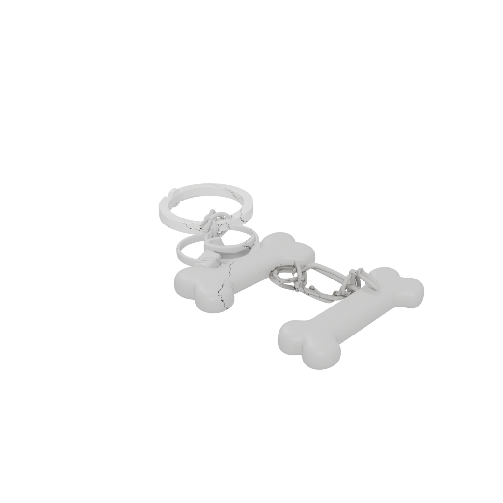 Mini Layered Dog Bone Charm