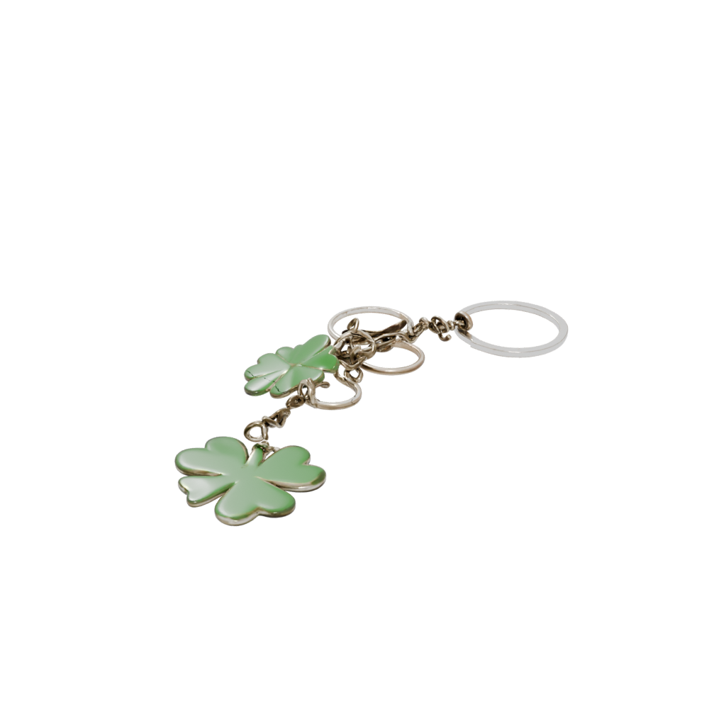 Mini Layered Four-Leaf Clover Charm