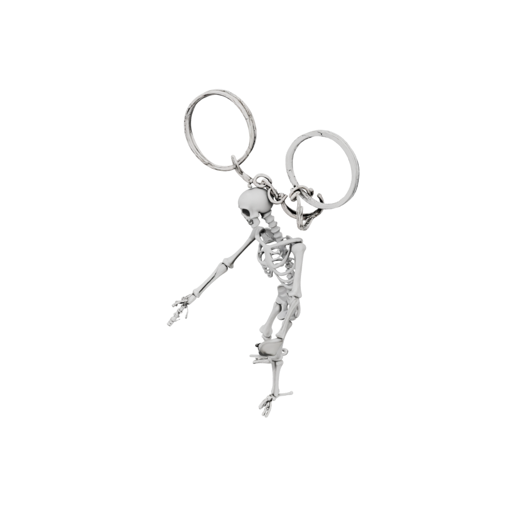 Mini Layered Key Skeleton Charm