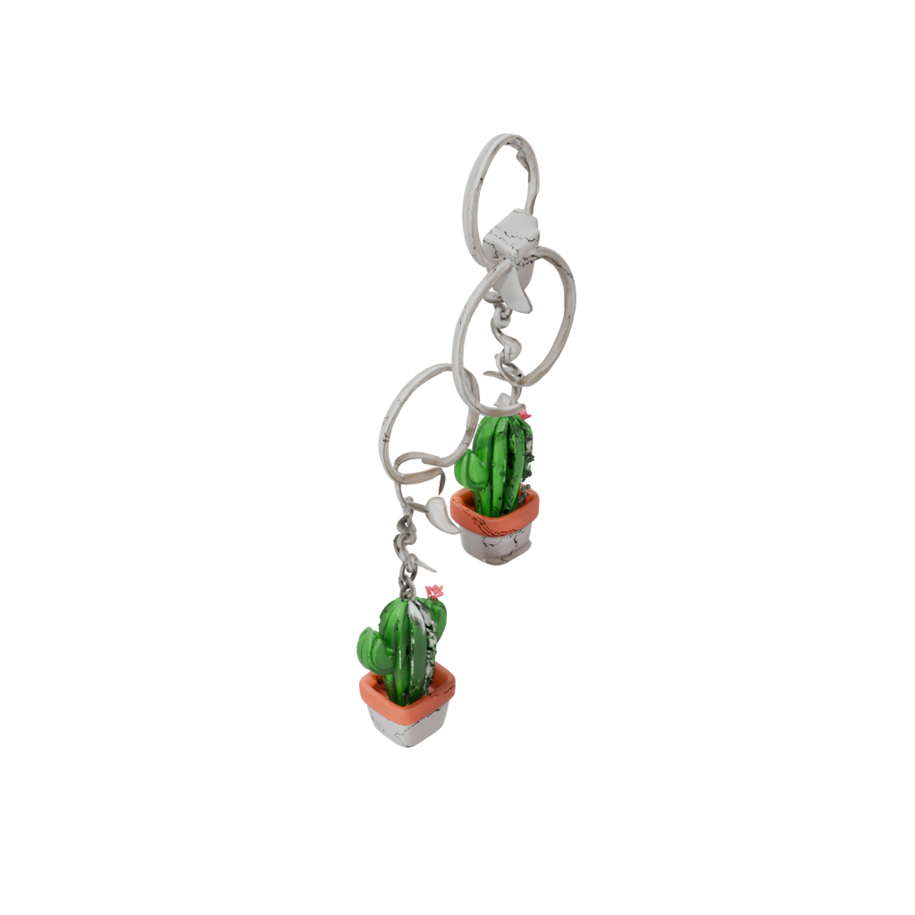 Mini Layered Mini Cactus Charm