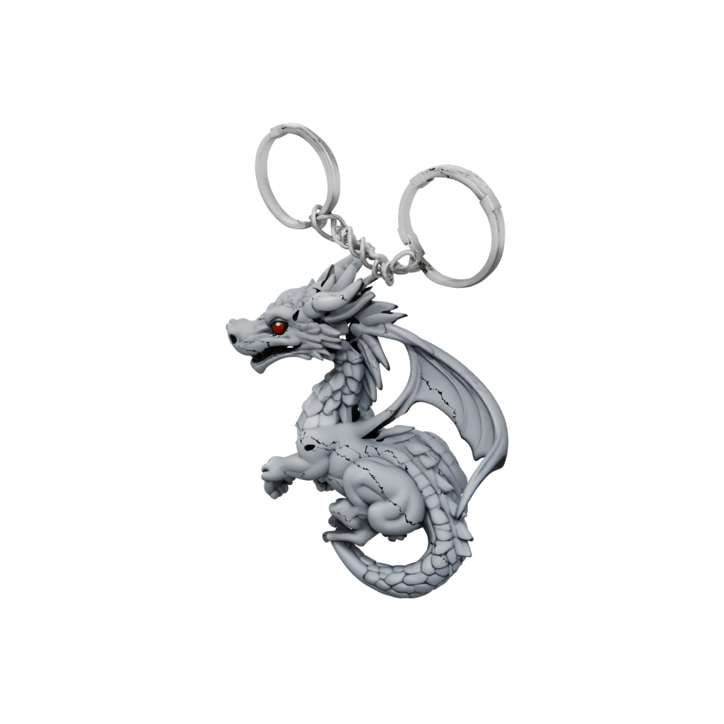 Mini Layered Mini Dragon Charm