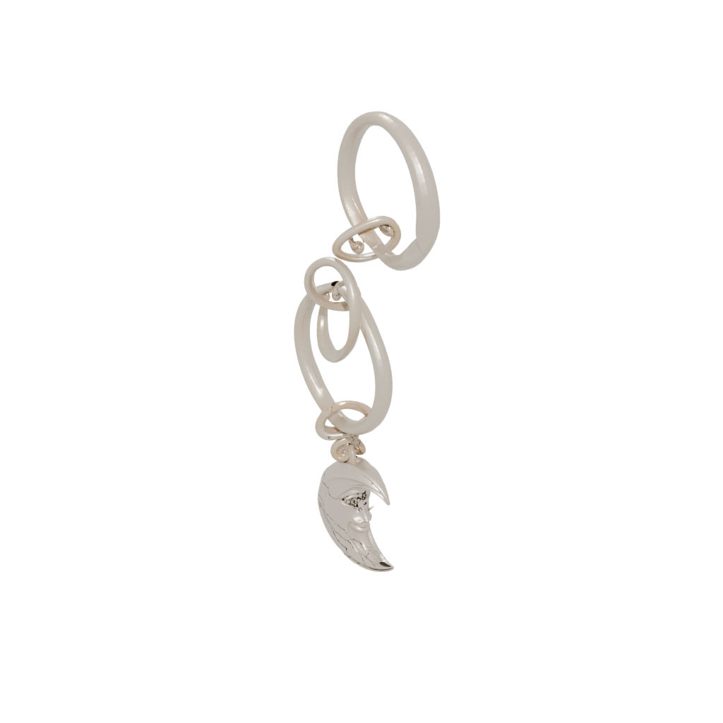Mini Layered Moon Crescent Charm
