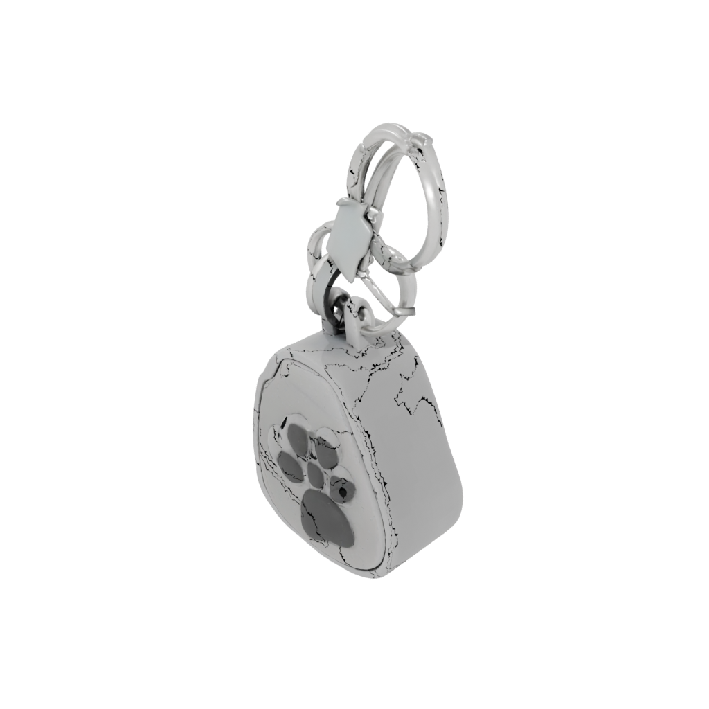 Mini Layered Paw Print Charm