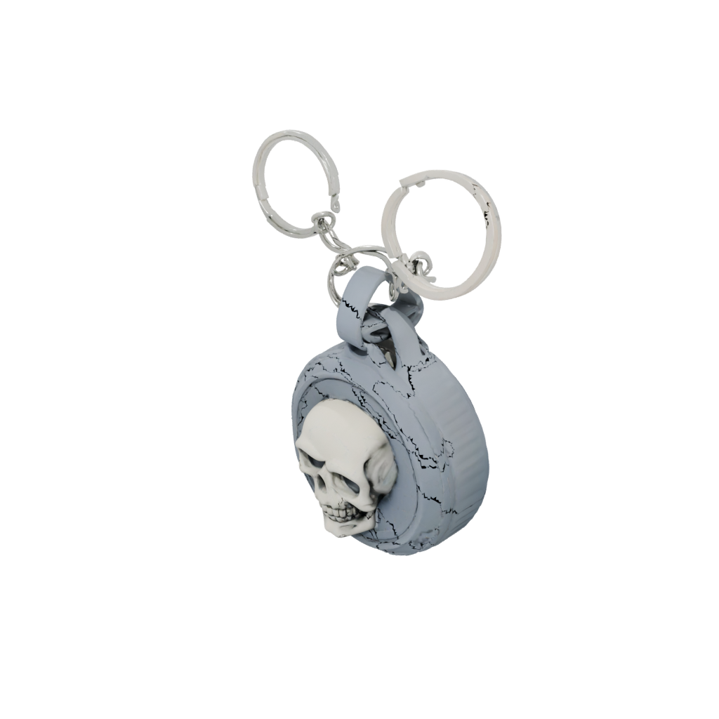 Mini Layered Skull Charm