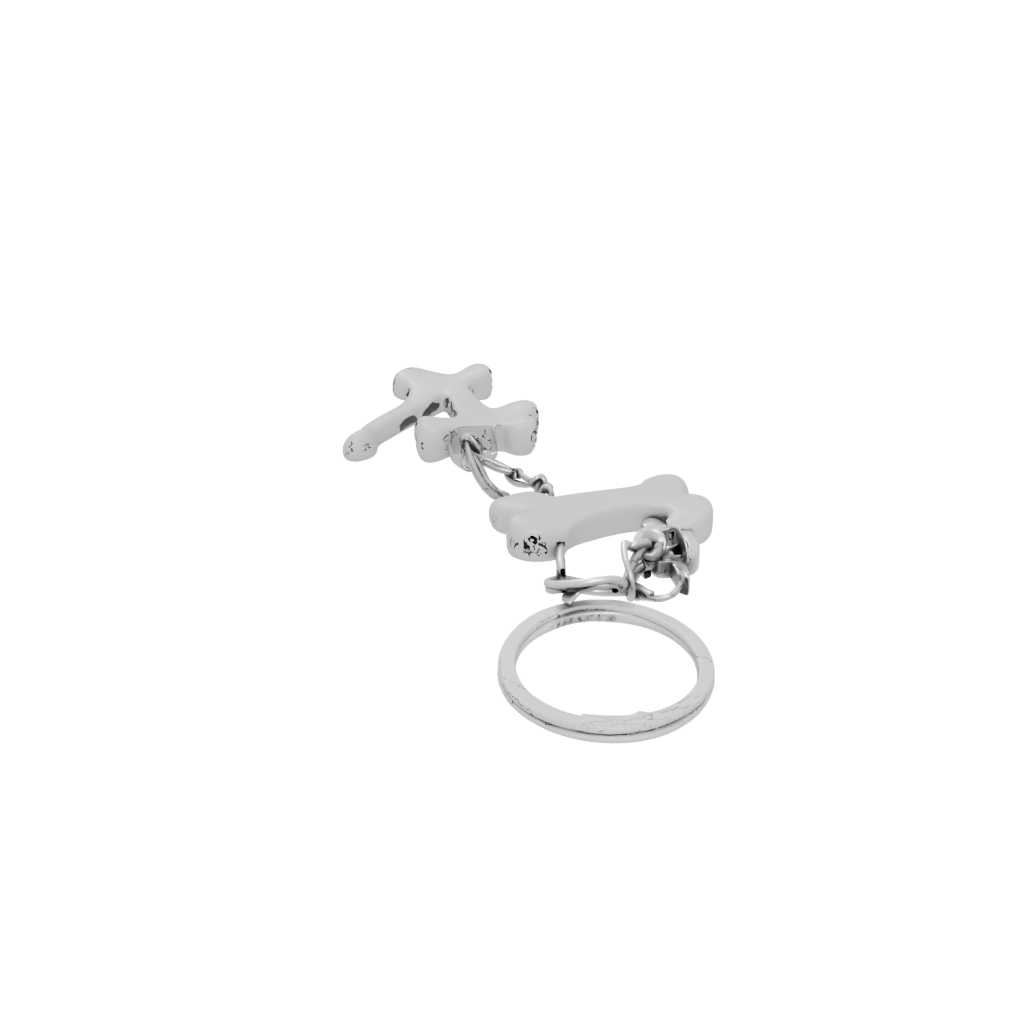 Mini Outline Dog Bone Charm