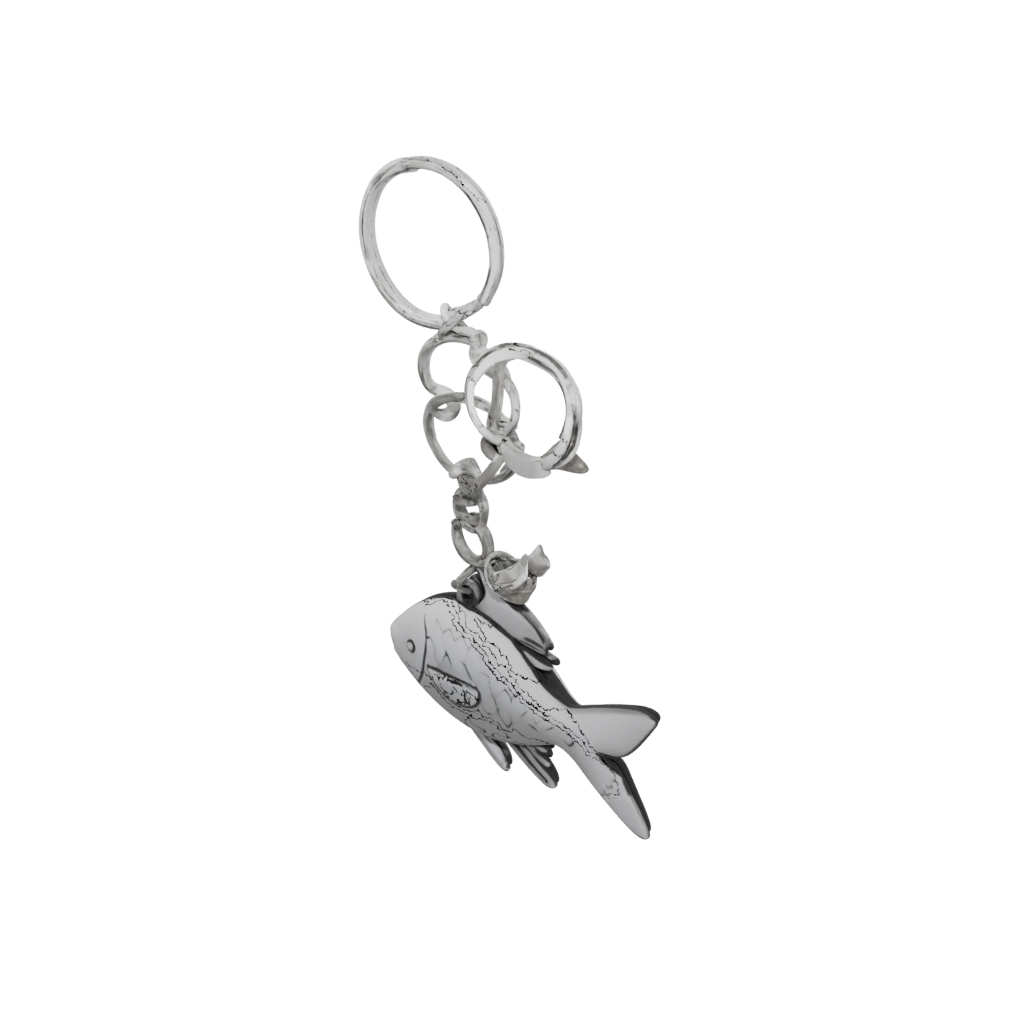 Mini Outline Fish Charm