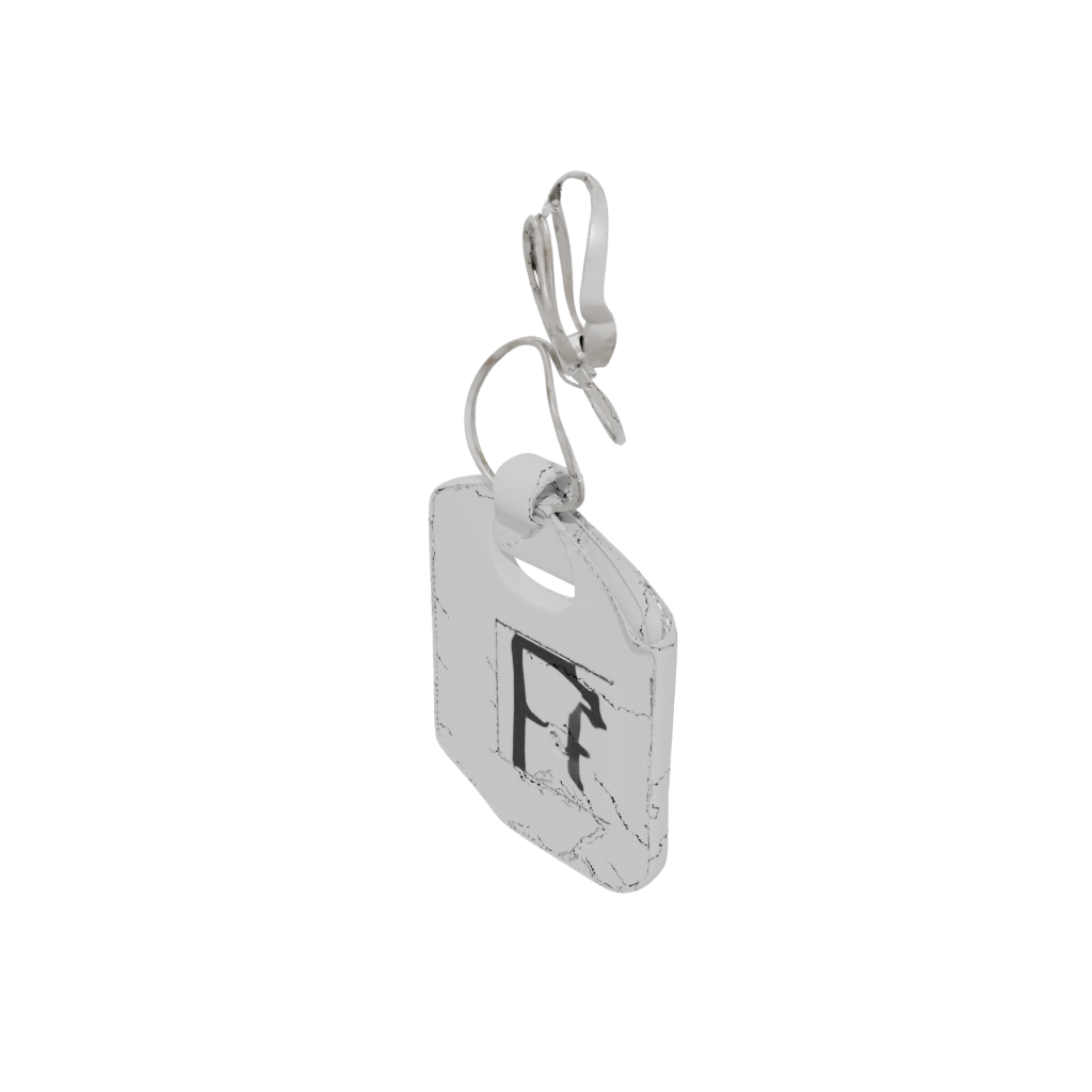 Mini Outline Monogram Initial F