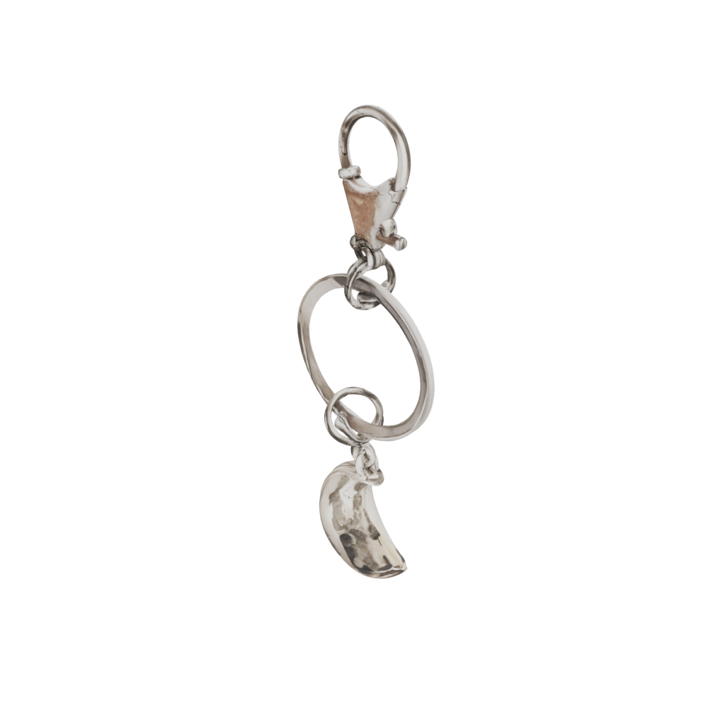 Mini Outline Moon Crescent Charm