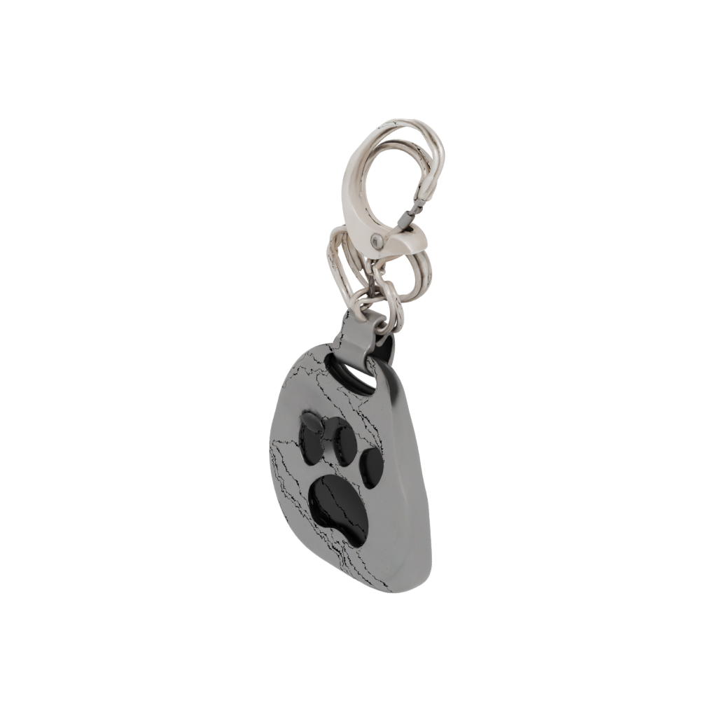 Mini Outline Paw Print Charm