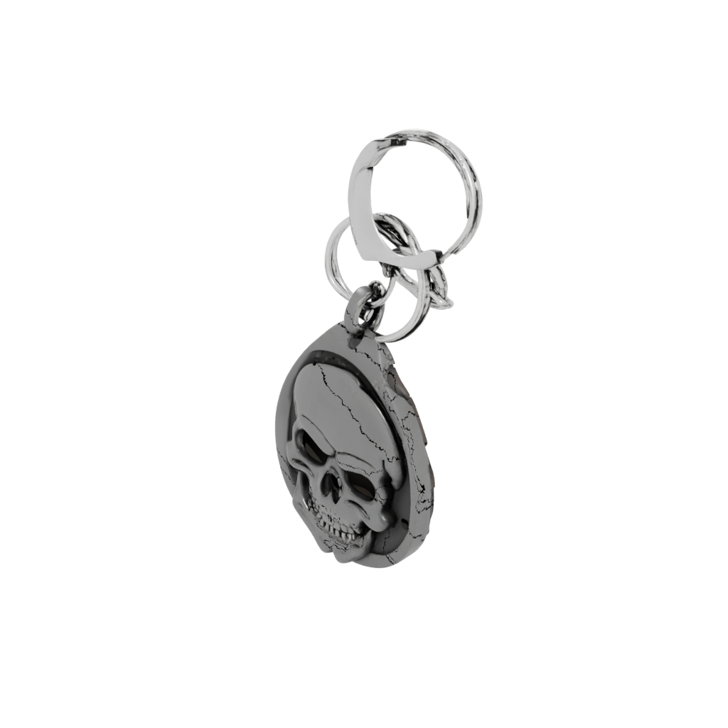 Mini Outline Skull Charm