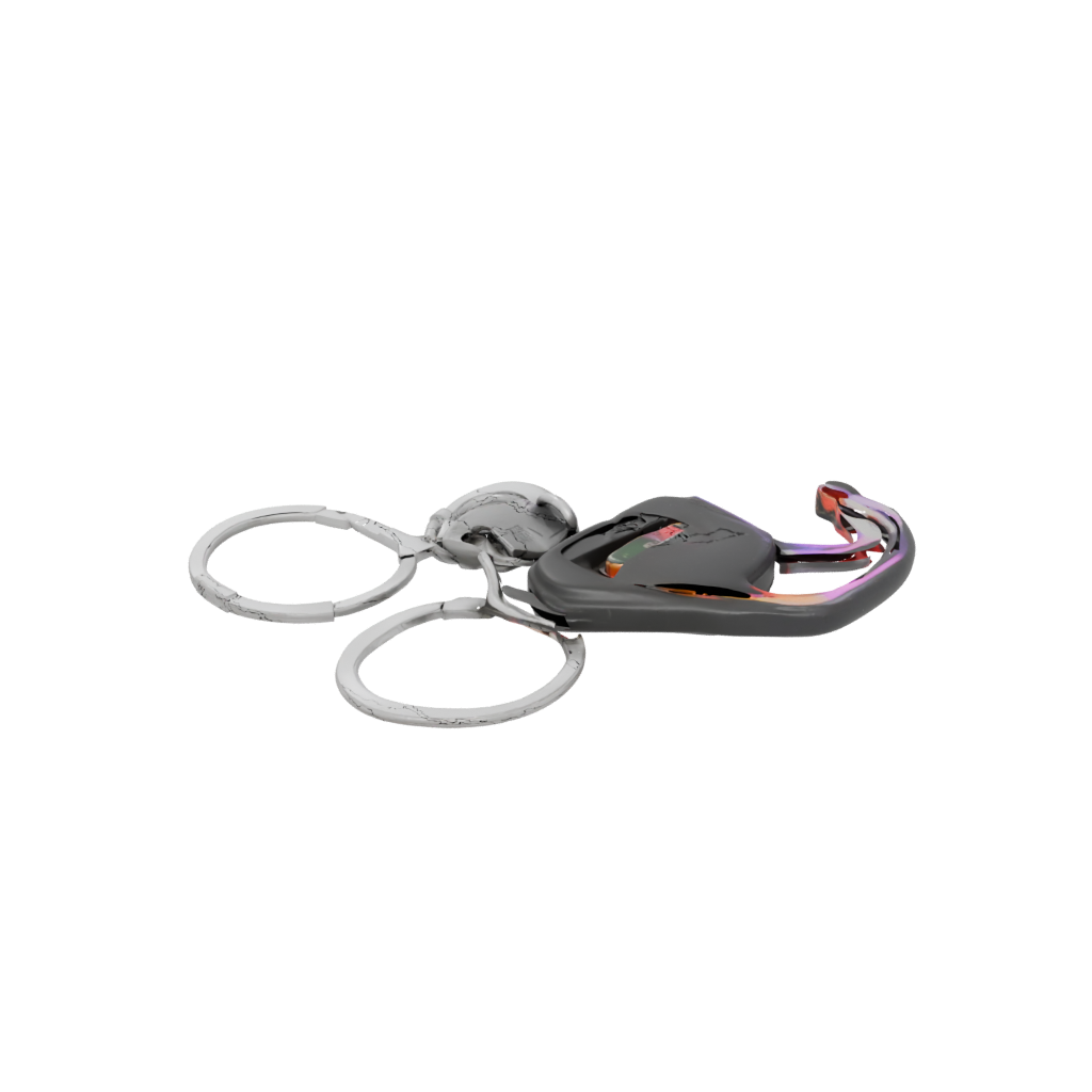 Neon 3D Carabiner Clip