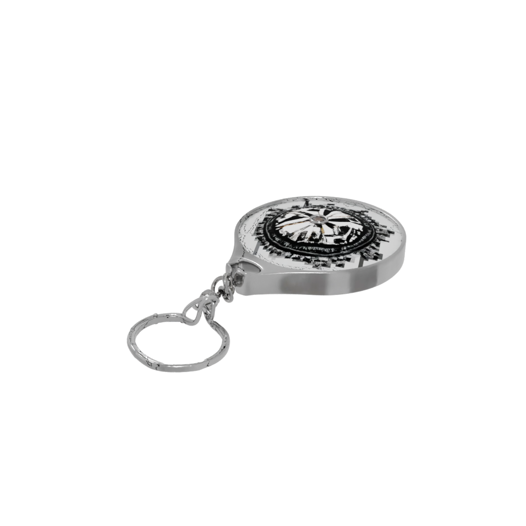 Neon 3D Compass Charm