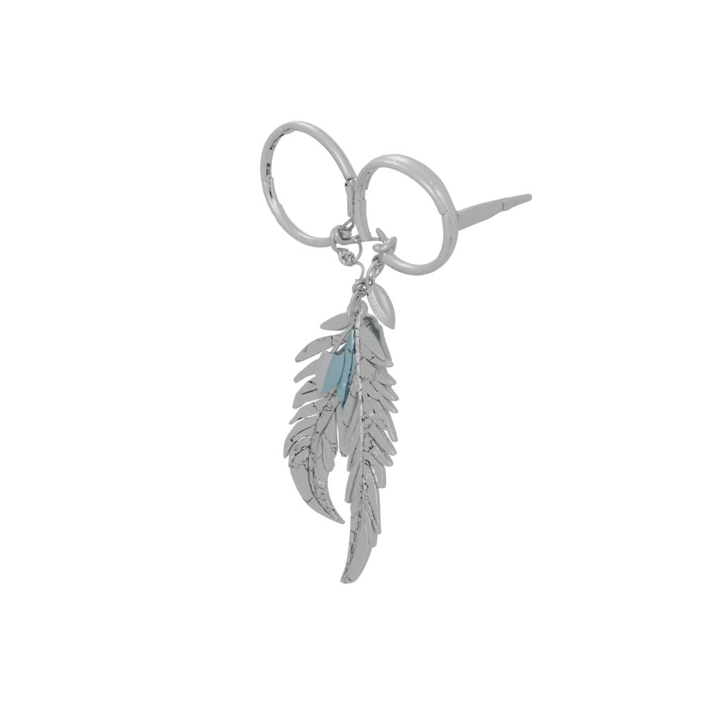Neon 3D Feather Charm