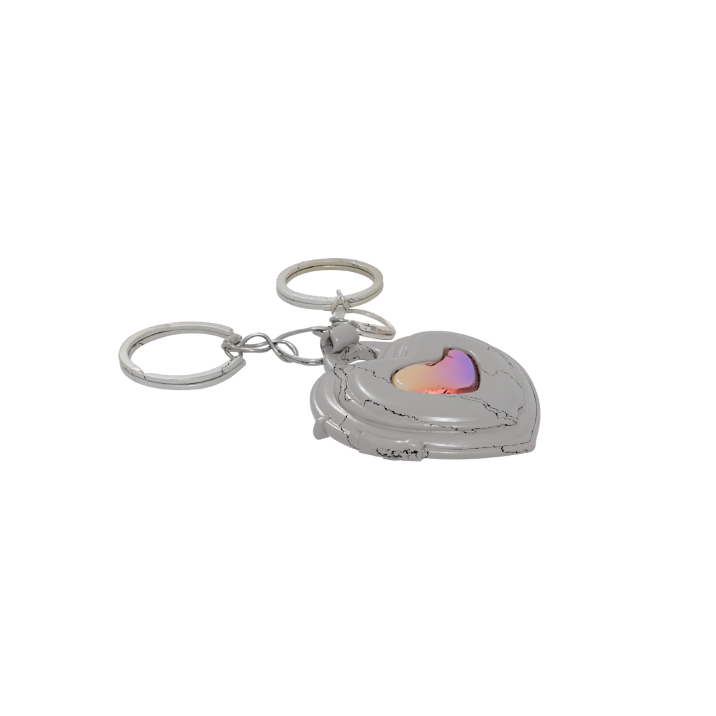 Neon 3D Heart Locket Charm