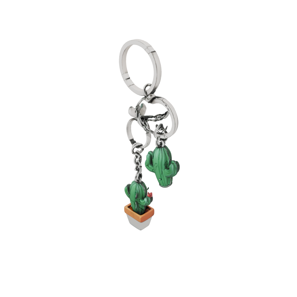 Neon 3D Mini Cactus Charm