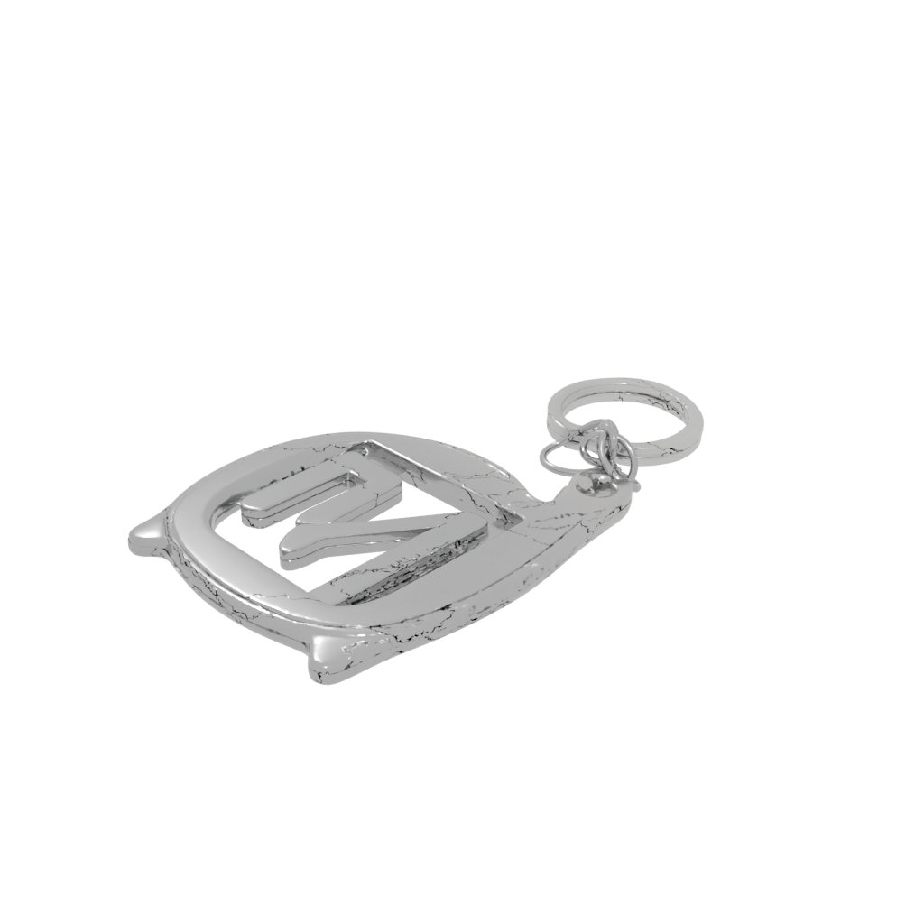 Neon 3D Monogram Initial M