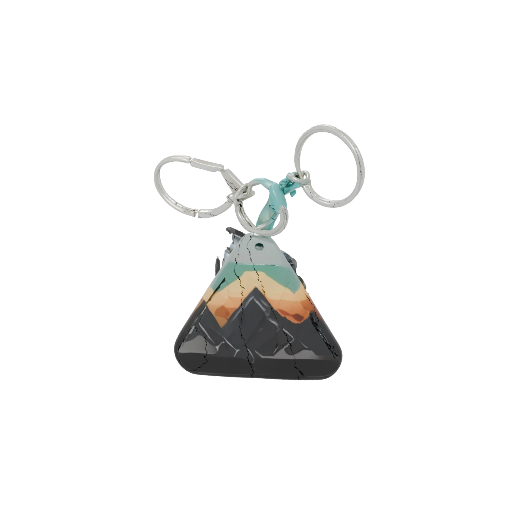 Neon 3D Mountain Peak Charm