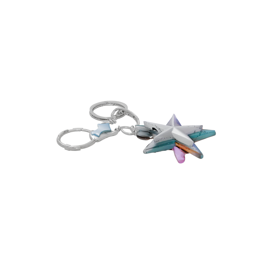 Neon 3D Star Charm