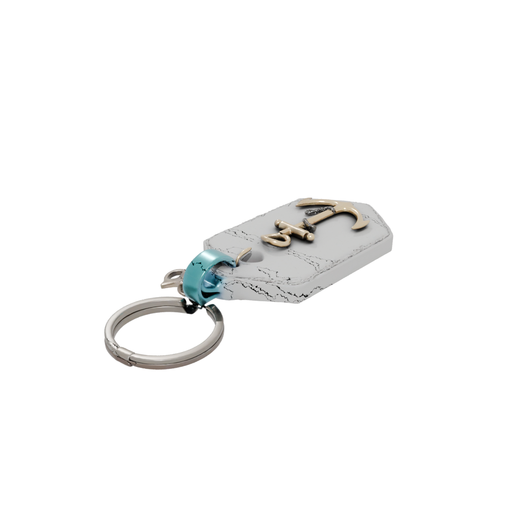 Neon Anchor Charm