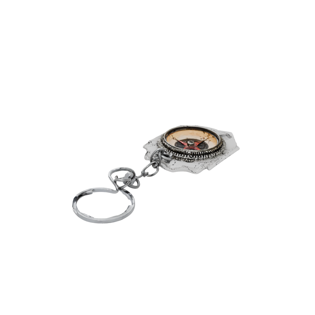 Neon Compass Charm